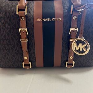 Michael Kors Brown and Black Crossbody Bag